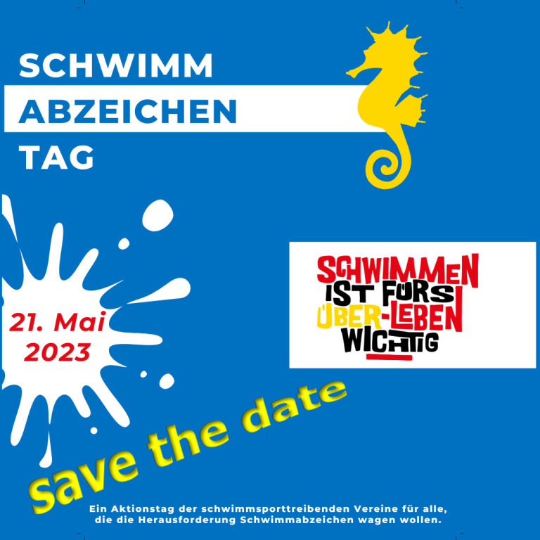 Save-the-Date: Bundesweiter Schwimmabzeichentag am 21.05.2023
